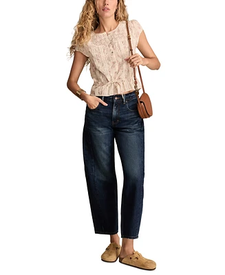 Lucky Brand Women's High-Rise Barrel-Leg Jeans