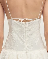 Mango Women's Balloon-Effect Textured Dress