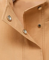 Mango Women's Pockets Oversized Lyocell Jacket