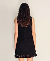 Mango Women's Crochet Short Dress