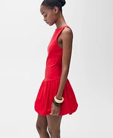 Mango Women's Short Balloon-Effect Dress
