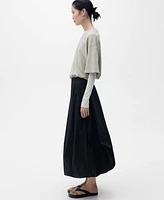 Mango Women's Puffed Hem Flared Skirts