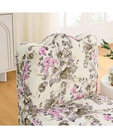 Flannel Dining Chair with Soft Cushions, Matching Pillow