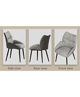 Luxurious Velvet Dining Chair Set (4 Pcs): Modern, Comfortable, Stable, Silent