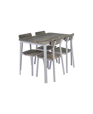 Modern 5 piece dining table set