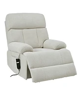 Electric Oversized Recliner Chair for Seniors and Elderly (Light Gray)