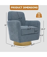 360 Rotating Sofa Armchair: Blue