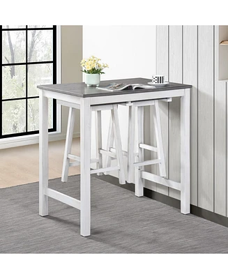3 Pieces Counter Set Hanging Stool Easy To Clean For Small Space