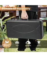 2-in-1 Gas Camping Grill and Stove with Detachable Legs