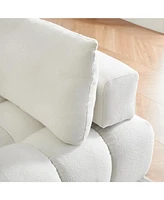 inches long, Teddy Sofa Fabric, with spacious and comfortable seats