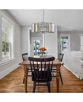 Modern Crystal Chandelier for Living-Room Round Cristal Lamp Luxury Home Decor Light Fixture