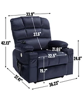 Dual Motor Infinite Position Power Lift Recliner with Massage and Heat (350 lbs)