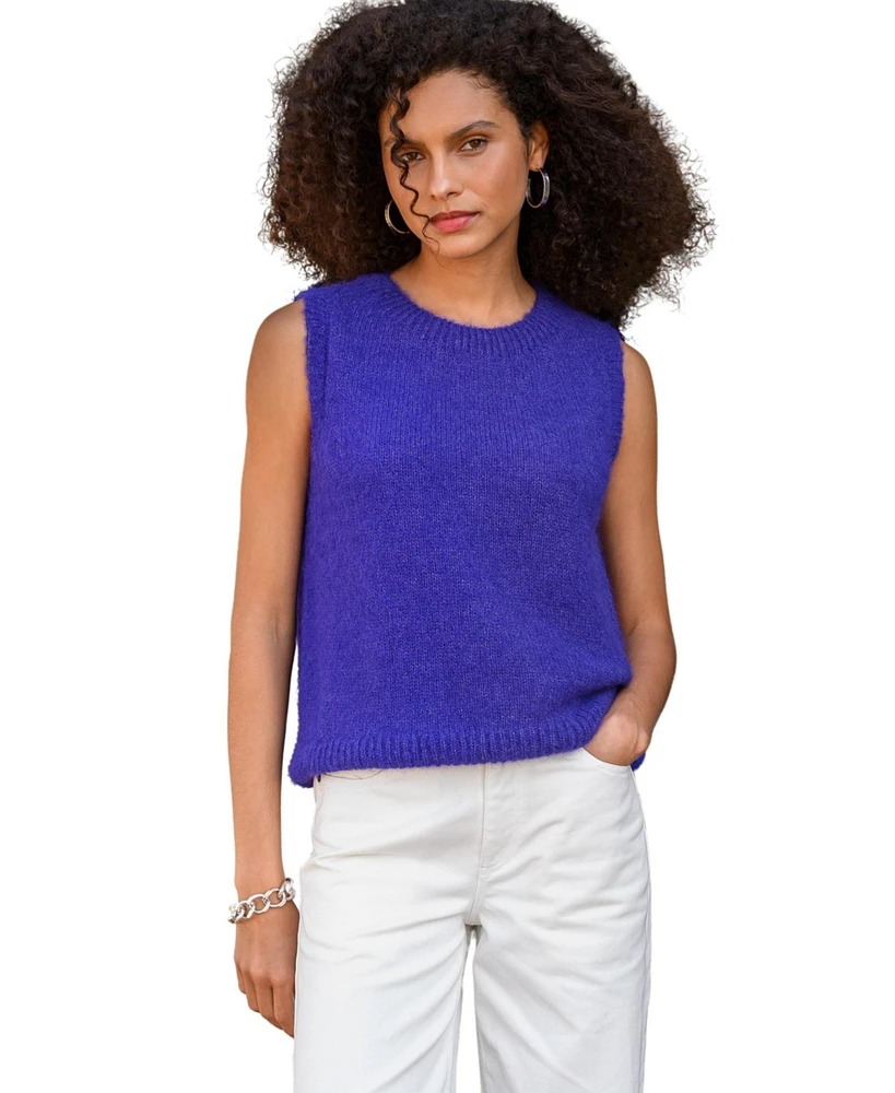 Celtic & Co. Women's Knit Crew Neck Sweater Vest