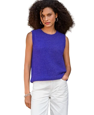 Celtic & Co. Women's Knit Crew Neck Sweater Vest