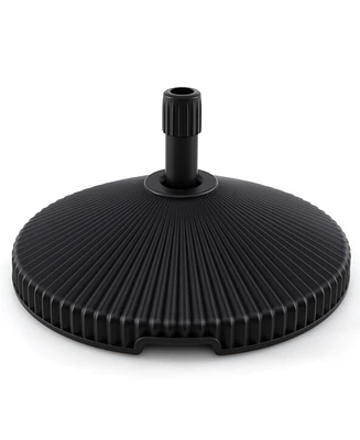 Water and Sand Filled Outdoor Umbrella Stand with Shell Texture and 3 Coupler Sizes