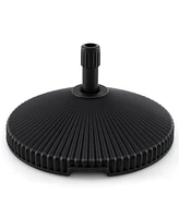 Water and Sand Filled Outdoor Umbrella Stand with Shell Texture and 3 Coupler Sizes