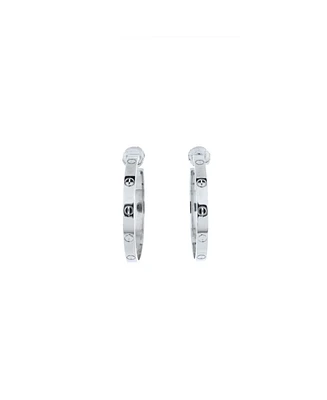Pre-Owned Cartier Love Hoop Earrings 18K White Gold