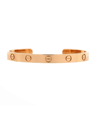 Pre-Owned Cartier Love Cuff Bracelet 18K Rose Gold