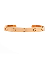 Pre-Owned Cartier Love Cuff Bracelet 18K Rose Gold