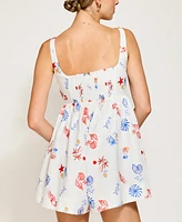 Line & Dot Women's Reeta Sweetheart-Neck Romper