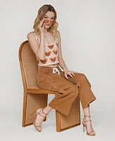 Avec Les Filles Women's Mid Rise Drawstring-Waist Pants