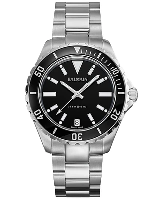 Balmain Men's Swiss Ophrys Stainless Steel Bracelet Watch 43mm