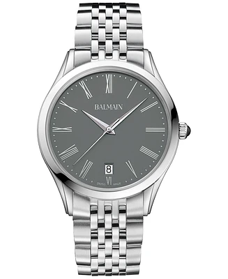 Balmain Men's Swiss Classic R Stainless Steel Bracelet Watch 41mm