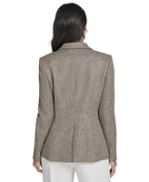 Calvin Klein Women's Textured One-Button Jacket