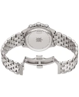 Certina Men's Swiss Chronograph Ds-8 Silver-Tone Titanium Bracelet Watch 41mm