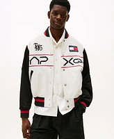 Tommy Hilfiger x Apxgp Collection Men's Satin Varsity Jacket