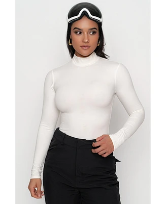 Jluxlabel Women's Turtleneck Long Sleeve Top