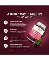Collagen + Biotin Gummies | Extra Strength Biotin Collagen Supplement | for Hair, Skin, & Nails for Women | Raspberry Flavor | 90ct