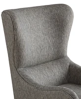 Madison Park Arianna Fabric Swoop Wing Chair