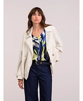 Celtic & Co. Women's V Neck Drape Blouse
