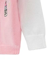 Guess Baby Girls Patch Applique Long Sleeve Cardigan Sweater