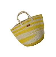 Warmth Handmade Sisal Beach Basket Tote Bag