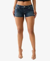 True Religion Women's I Love Joey Zip Fly Shorts