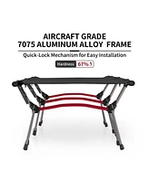 Naturehike ArmyWild Folding Camping Cot, Height Adjustable Ultralight Backpacking Cot, Portable Camping Bed for Camping Hiking Travel Home