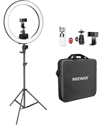 Neewer Advanced 16-inch Led Ring Light Support Manual Touch Control with Lcd Screen, Remote and Multiple Lights Control, 3200-5600K, Stand Included fo