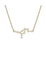 Bling Jewelry Delicate Celestial Astrology Zodiac Virgo Constellation Stars Necklace Gold Plated Sterling Silver