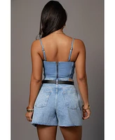 Jluxlabel Women's Denim Jourdan Shorts