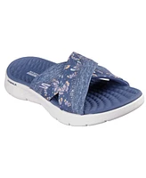 Skechers Women's Go Walk Flex - Impressed Slide Sandals from Finish Line