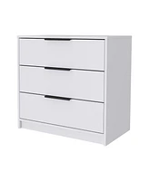 Three Drawer Dresser for Bedroom Organization and Home Storage