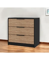 Three Drawer Dresser for Bedroom Organization and Home Storage