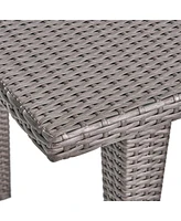 Stylish Outdoor Wicker Table for 8 with All-Weather Durability