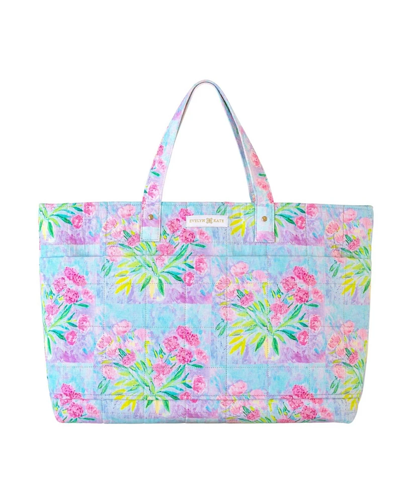 Evelyn & Kate Floral Quilted Tote