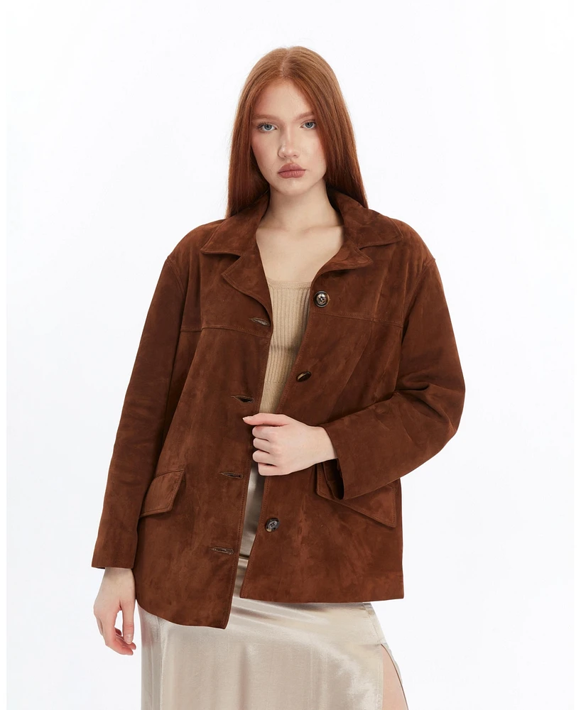 Furniq Uk Women's Suede Jacket, Created for Macy's