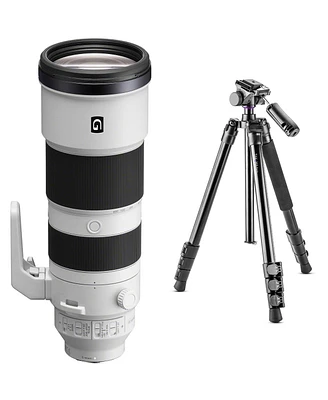 Sony Fe 200-600mm f/5.6-6.3 G Oss Lens for Sony E with Vanguard Alta Pro 264AT 4-Section Al Tripod and Tbh-100 Head