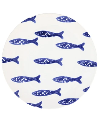Vietri Santorini Minnows Dinner Plate