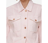 Avec Les Filles Women's Curved-Hem Shacket